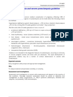 Preeclampsia and Severe Preeclampsia Guideline