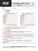 DS2 2020 Num ASCII Trame Courte Distance SujetA