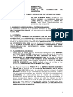 Demanda de Exoneracion de Alimentos