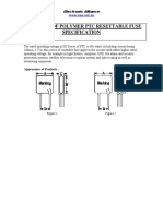 Jk60 Series of Polymer PTC Resettable Fuse Specification