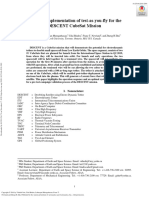 Practical Implementation of Test-As-You-Fly For The Descent Cubesat Mission