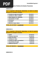 Ejercicios Prácticos de Estados Financieros.