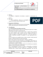 POP 002 Cozinha Armazenamento de Alimentos