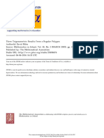 David Miles - Three Trigonometric Results From A Regular Polygon