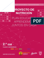 2 Proyecto de Nutrición - Segundo Grado - 26 de Noviembre de 2020