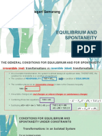 Equilibrium and Spontaneity: Universitas Negeri Semarang