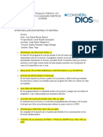 Formato de PLAN DE TRABAJO DE UNA IGLESIA