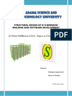 Structural Design of g+4 Mixeduse Building and Software Development