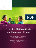 Teaching Mathematics Module 1 Content