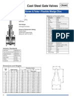 Cast Steel Gate Valves: Class 150 - Outside Screw & Yoke - Flexible Wedge Disc