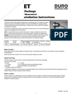 Booster Pump Package Operating & Installation Instructions