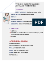 SALUD COMUNITARIA Charla