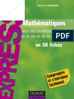 Mathematiques Pour Les Sciences de La Vie Et de La Sante