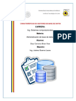 Características de Gestores de Base de Datos