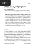 Water: Hydraulic Jump and Resultant Flow Choking in A Circular Sewer Pipe of Steep Slope