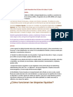 Biopsia Liquida Como Marcador Pronostico para El Cáncer de Cabeza Y Cuello