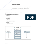 Elementos de La Comunicación y Ejemplos