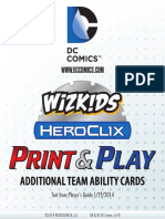 Additional Team Ability Cards: Text From Player's Guide 1/29/2014