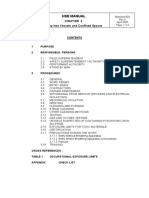 Hse Manual: Entry Into Vessels and Confined Spaces