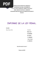 Informe de La Ley Penal