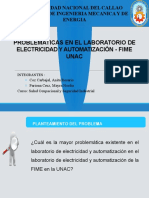 Diapositiva de Las Problematicas Del Laboratorio Electricidad