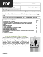 Ejercicio Columna de Opinión