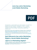 Qué Diferencia Hay Entre Marketing Digital y Social Media Marketing