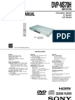 Service Manual: CD/DVD Player