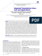 Substrate Integrated Transmission Lines: Review and Applications