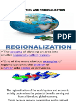 Globalization and Regionalization