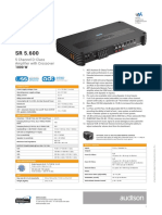 Audison SR 5600 Tech Sheet