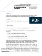 SG-PRC-020 Procedimiento de Trazabilidad en Alimentos