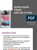 Odontogenic Tumor Ameloblastoma: Presented By: Ankita Singh Bds Final Year Roll No 37