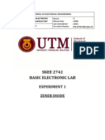 SKEE 2742 Basic Electronic Lab: Experiment 1 Zener Diode