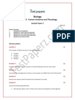 Biology: Chapter 3-Human Anatomy and Physiology