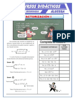 Métodos de Factorizacion 1 para Tercero de Secundaria