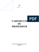 Vademecum Du Professeur AFBA Avril 2010