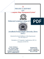 Project Report ON: Maharani Laxmibai College of Technology