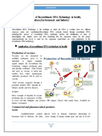 Prodcut of Recombinat DNA Technology