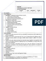 Research Methodology Syllabus