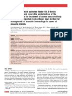 Using Recombinant Activated Factor VII B