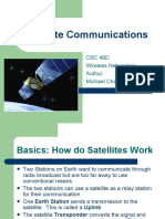 Satellite Communications: CSC 490: Wireless Networking Author: Michael Charles