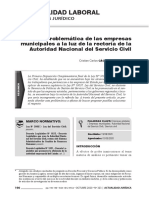 28 - La Problemática de Las Empresas Municipales A La Luz de La Rectoría de La Autoridad Del Servicio Civil