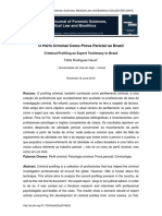 O Perfil Criminal Como Prova Pericial No Brasil