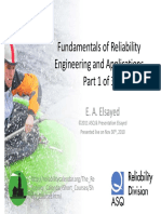 Fundamentals of Reliability Fundamentals of Reliability Engineering and Applications Part 1 of 3