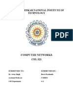 Dr. B.R. Ambedkar National Institute of Technology: Computer Networks CSX-321