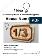 DM Idea House Numbers: Scroll Saw Patterns & Woodworking Plans