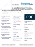 Afs Symptoms Checklist