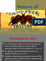 The Nature of Psychological Tests