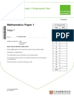 Ye Swan Htet - Maths - Stage - 7 - 01